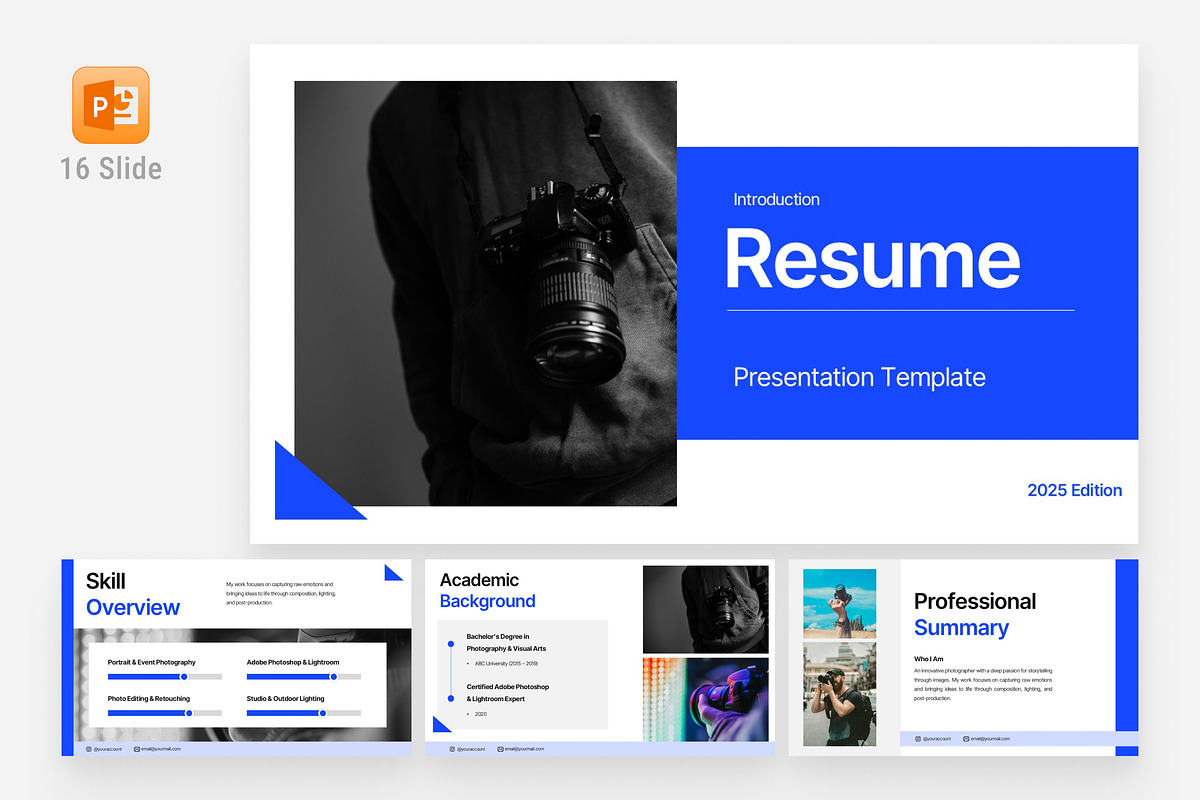 Clean Professional CV Presentation, a Presentation Template by Eklip Studio (Photo 1 of 6)