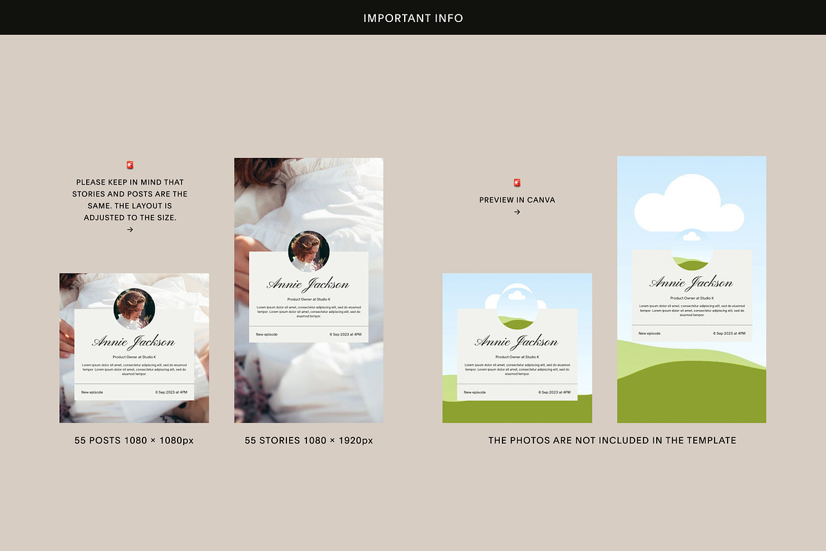 42 Instagram Post and Stories v2, a Social Media Template by Studio K (Photo 3 of 9)