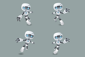 Heroic pose robot