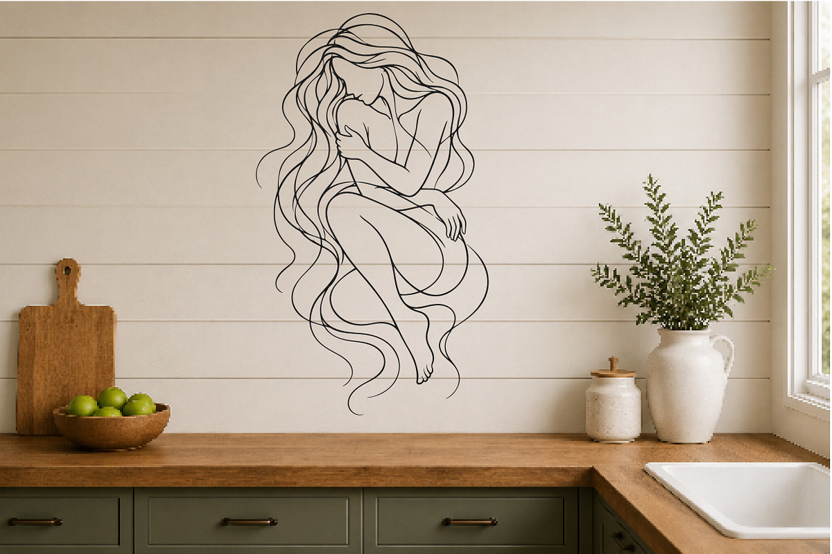 Elegant Woman Line Art PNG, an Object Graphic by DreamCafeArt (Photo 3 of 4)