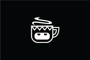 Monster Mug Logo Template