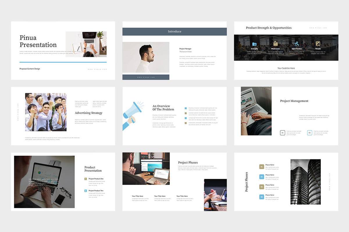 Pinua : Proposal Powerpoint, a Presentation Template by Punkl Camp (Photo 2 of 9)