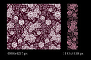 Lace roses frames and ribbons., a Pattern Graphic by Ajuga (Thumbnail 6 of 7)