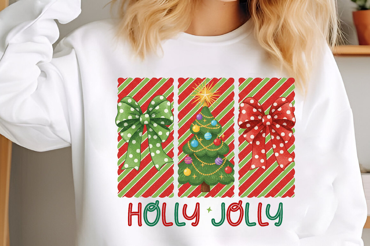 Coquette Holly Jolly Christmas PNG, an Illustration by SinaCreation (Photo 2 of 7)