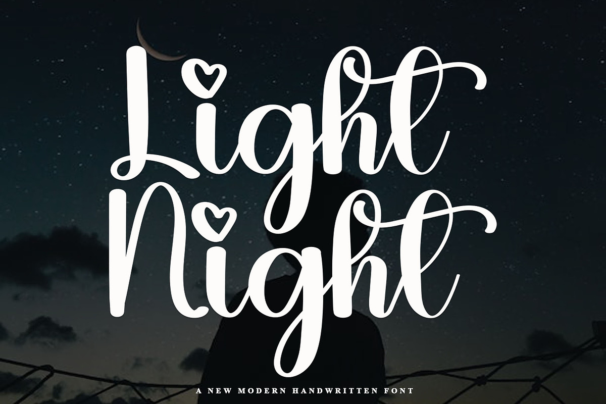 Light Night, a Handwritten Font by InermediaSTUDIO (Photo 1 of 7)