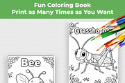 Insect Coloring Book for Kids, an Education Illustration by Mohammad Sarfaraz (Thumbnail 3 of 13)