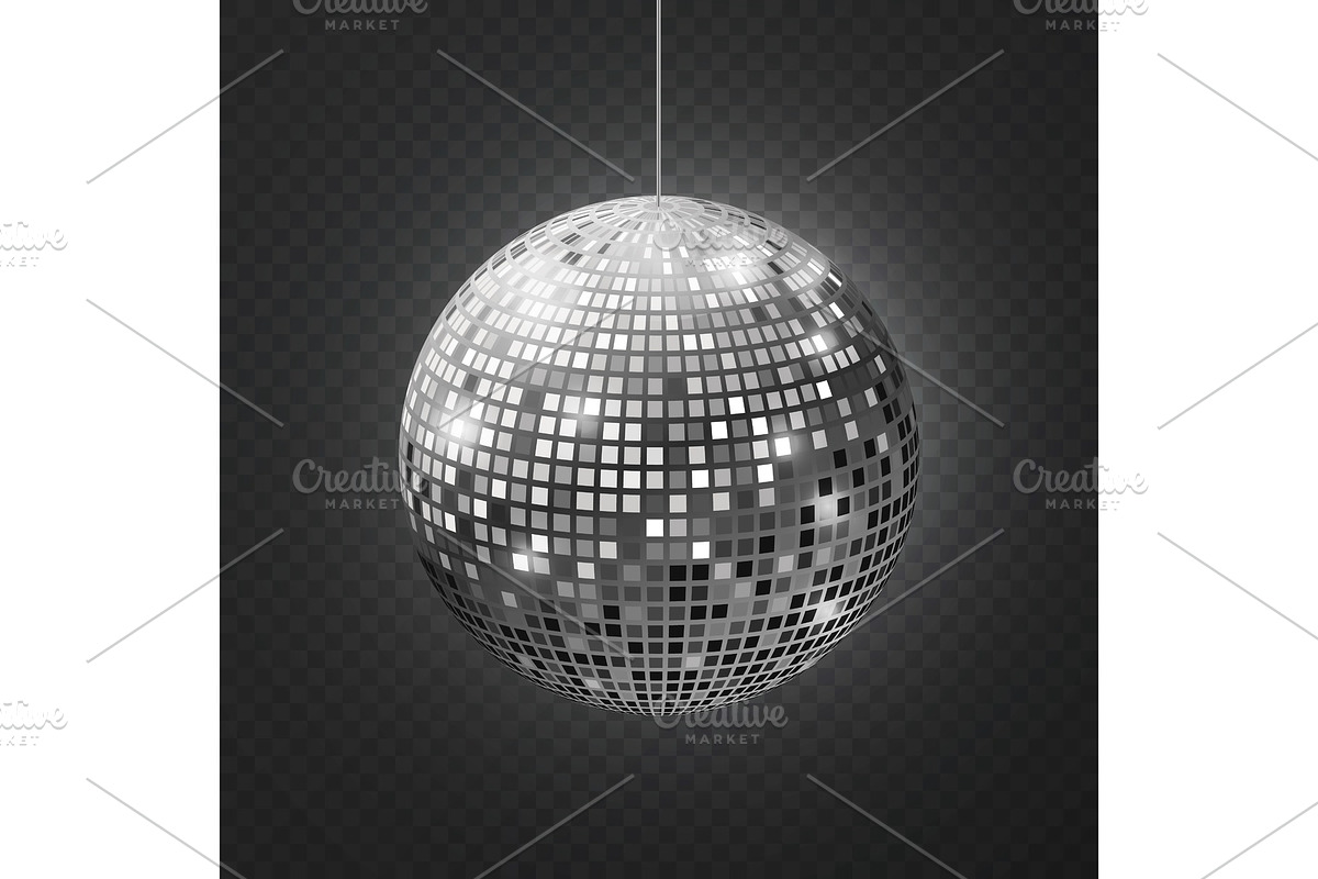Mirror disco ball. Soffit reflection, a Decorative Illustration by YummyBuum