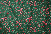 Christmas Mistletoe Seamless Pattern, a Pattern Graphic by SirenaArt (Thumbnail 6 of 16)