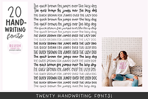 20 Fonts! HANDWRITING FONT BUNDLE V2