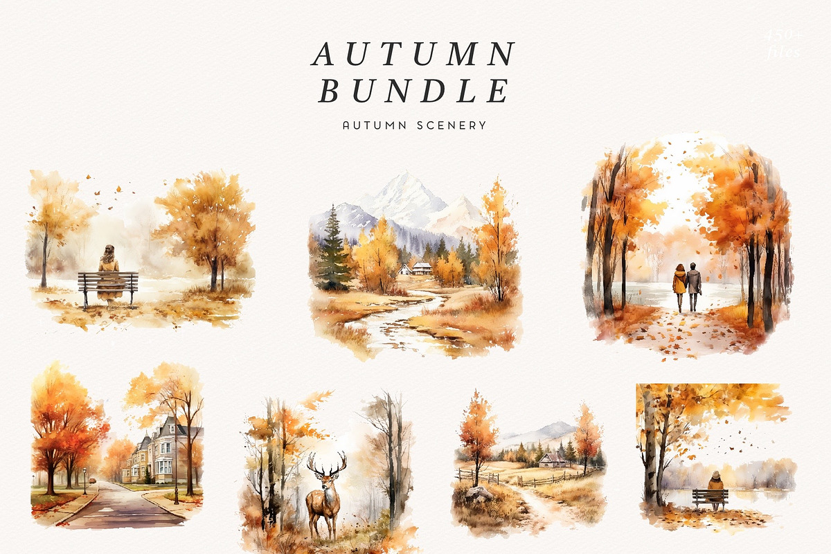 Autumn Bundle, a Decorative Illustration by PeDe Designs (Photo 7 of 9)