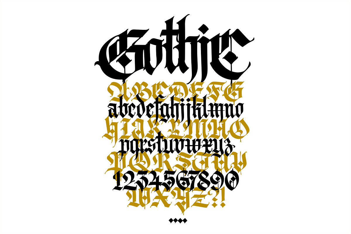 Gothic font 010, a Blackletter Font by GeekClick (Photo 23 of 24)