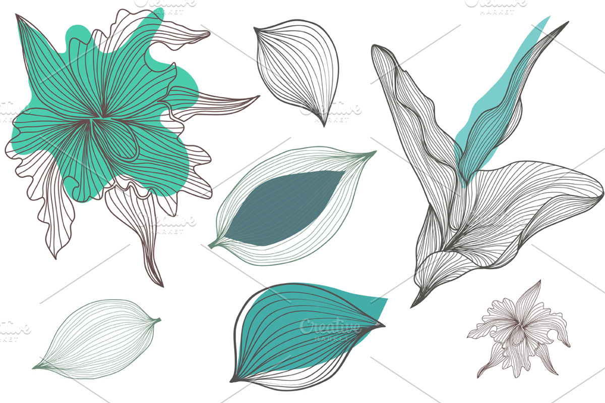 Blue Floral Patterns preview 5