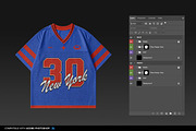 American Football Jersey Mockup, a Shirt Mockup by Irhasalfahad (Thumbnail 4 of 4)
