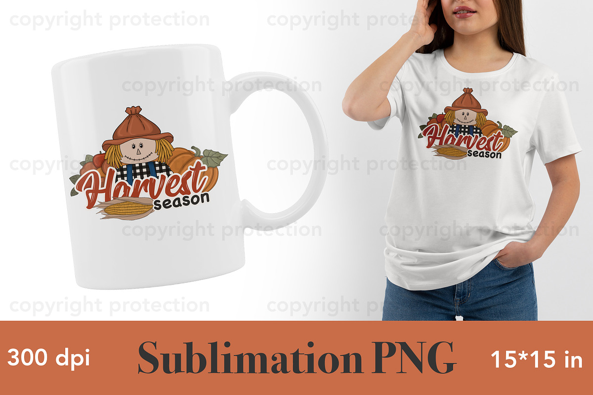 Harvest Season Sublimation PNG, a Seasonal Illustration by GlamArtZhanna (Photo 2 of 3)