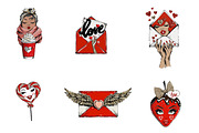 Sweet Valentine Clipart, an Illustration by CreationArt (Thumbnail 5 of 6)