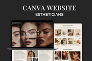 Canva Website for Estheticians, an App Template by Meraki Templates (Thumbnail 1 of 8)