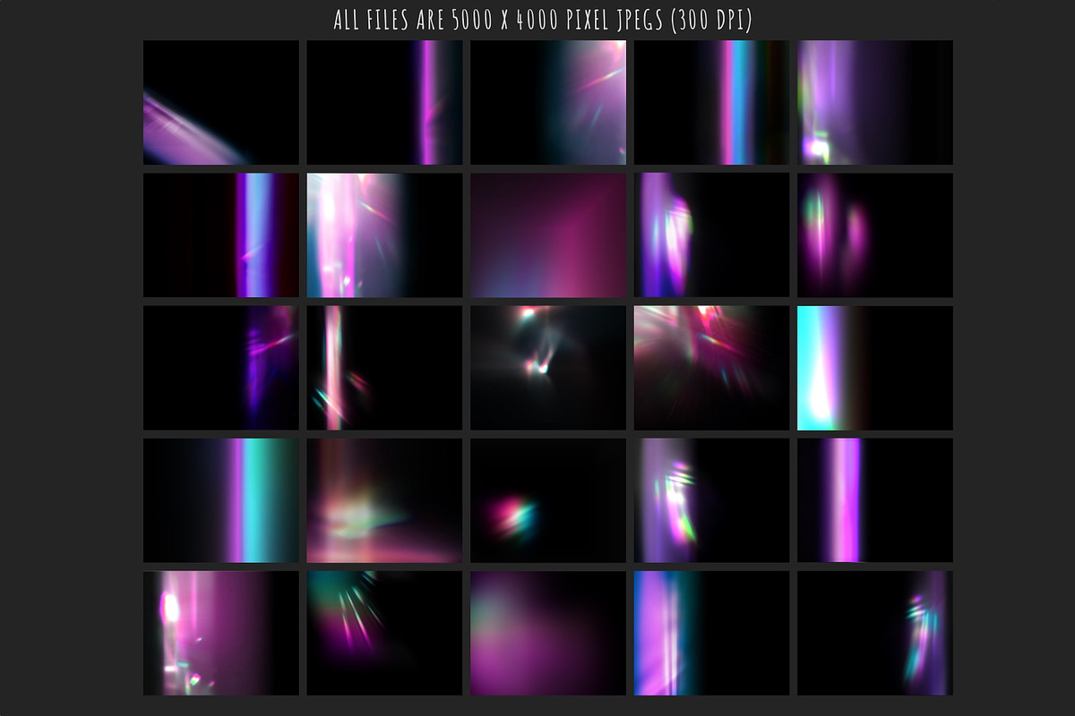 Neon light leak overlays, an Object Graphic by Paper Farms (Photo 4 of 5)