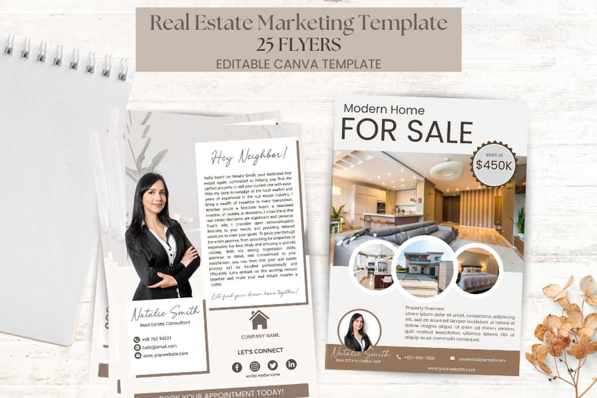 Real Estate Ultimate Bundle Template, a Marketing Template by G DigiShop (Photo 5 of 9)