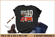 Sound The Alarm I’m 10 Birthday Boy, an Illustration by Handy Arts Studio (Thumbnail 2 of 3)