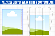 All Sizes Lighter Wrap Template 363, a Graphic by AtacanDigital (Thumbnail 3 of 3)