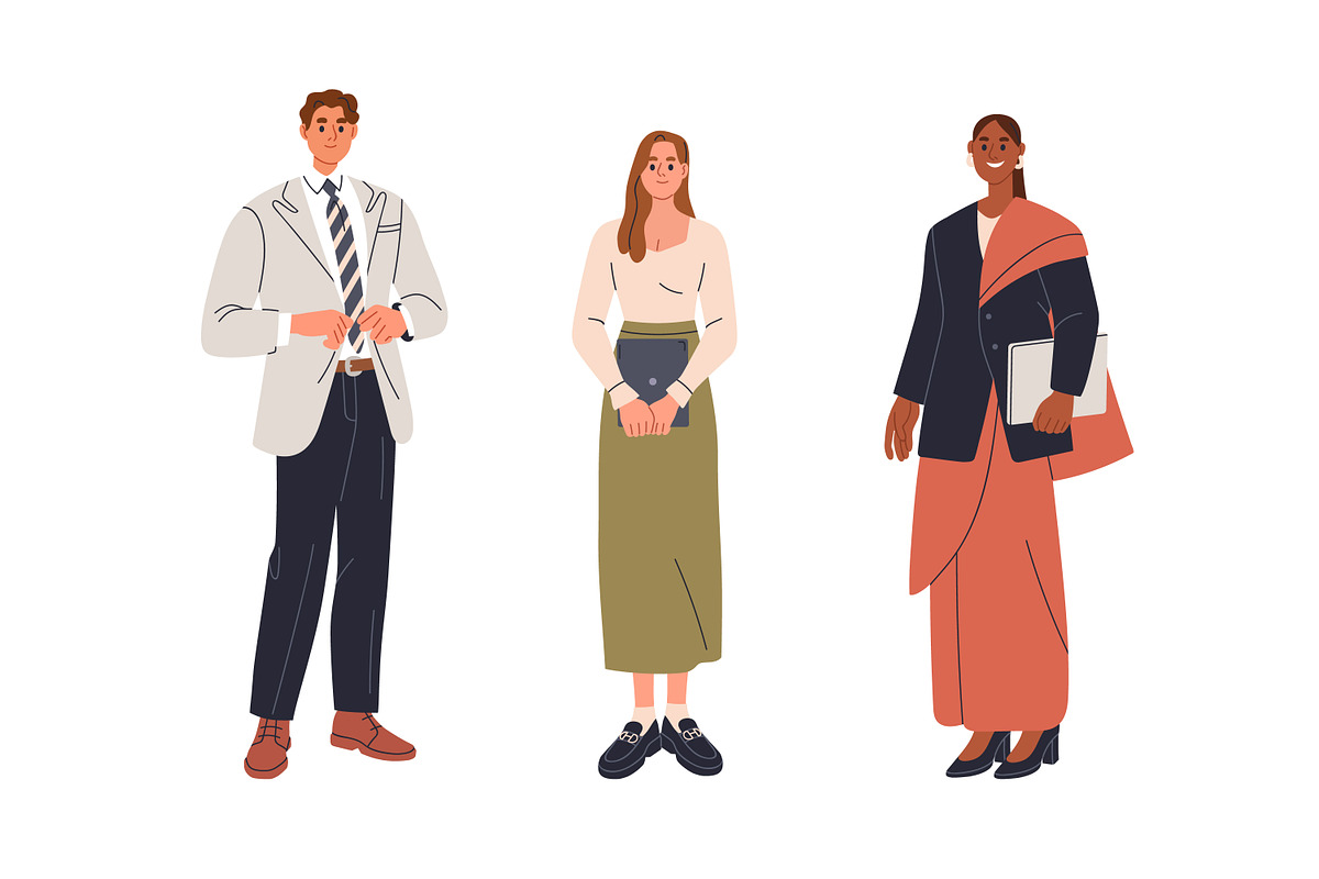 Diverse business people set, banner, a Person Illustration by Good Studio (Photo 14 of 17)
