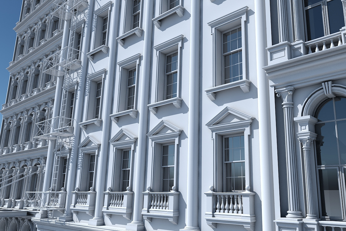 Commercial Building Facade 17, an Architecture 3D Model by Giimann (Photo 9 of 14)