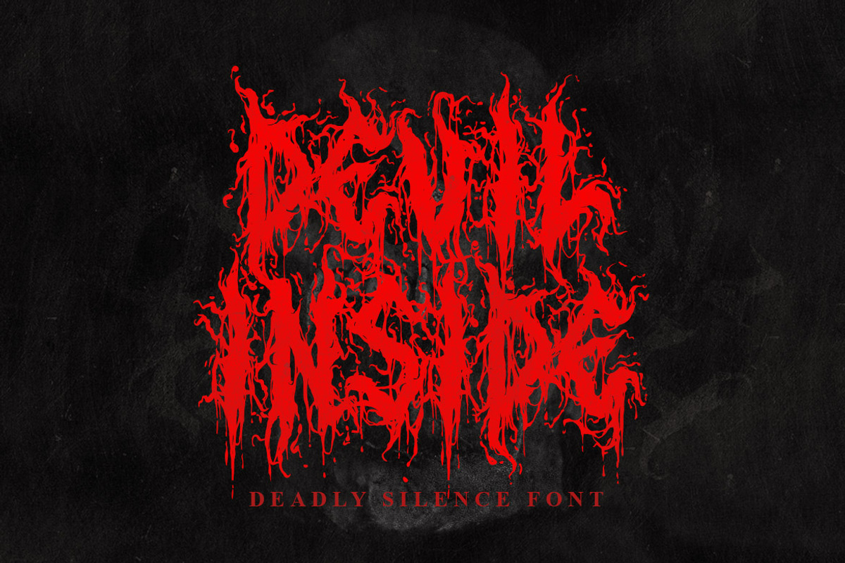 Deadly Silence Black Metal, a Blackletter Font by Blackmetalfont (Photo 5 of 5)