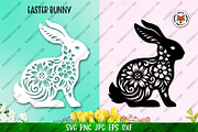 Easter Bunny Collection,Floral Bunny, an Animal Illustration by Digital_Craftyfox (Thumbnail 17 of 20)
