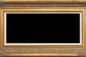 Empty picture frame with detailed, a Photo by Pavel_design