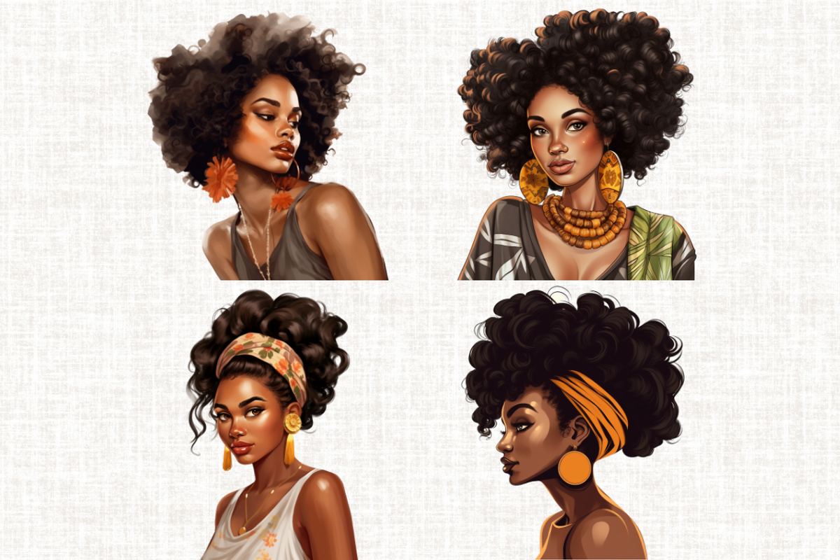 African American Chic Girl, a Person Illustration by Mash Mash Stickers (Photo 7 of 9)