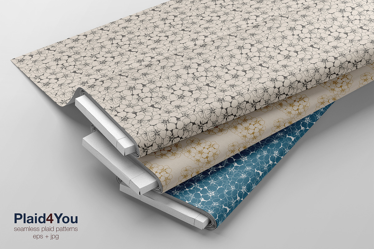 Floral Pattern & Flower Print, a Pattern Graphic by Plaid4You (Photo 4 of 15)