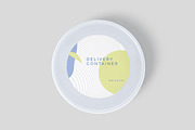 Round Plastic Box Label Mockups, a Cups & Container Mockup by GfxFoundry (Thumbnail 4 of 8)