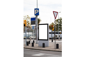 Blank vertical billboard providing, a Business Photo by volodymyrshtun13795