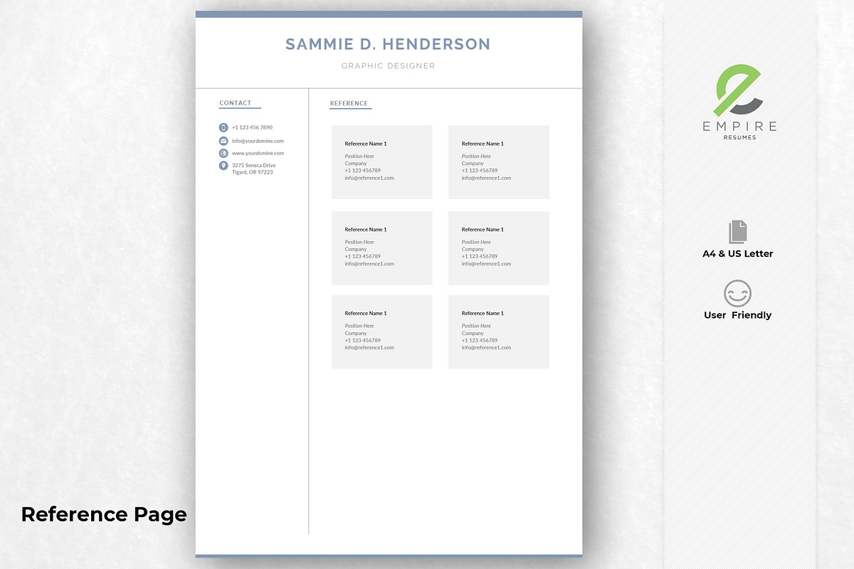 Professional Resume Template, a Resume Template by Advaita Printables (Photo 4 of 6)