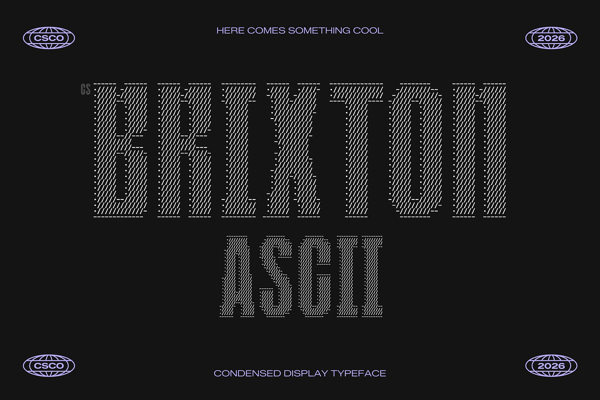 CS Brixton Ascii, a Sans Serif Font by Craft Supply Co. (Photo 1 of 8)