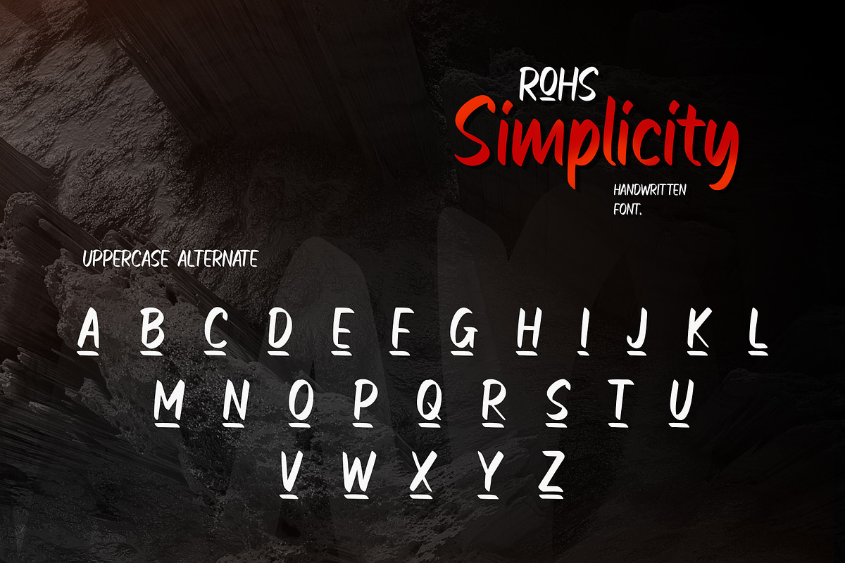 ROHS Simplicity | Handwritten Font, a Handwritten Font by Lemonthe (Photo 2 of 5)
