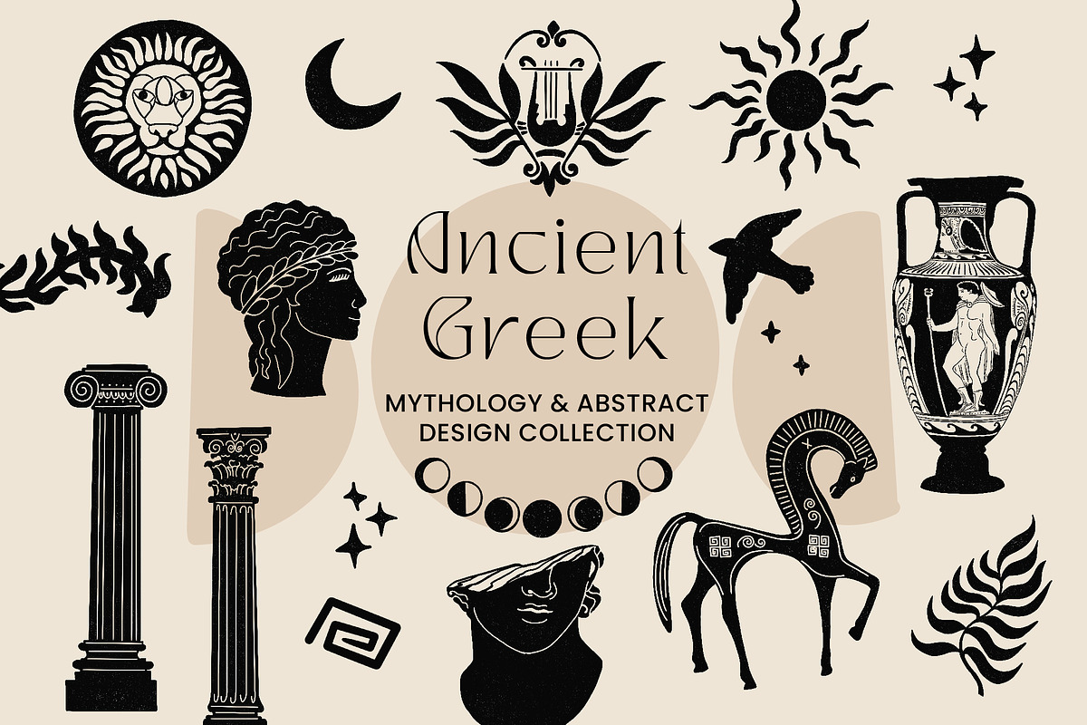 Ancient Greek, Mythology & Abstract, an Illustration by Camara Design (Photo 1 of 9)