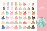 Girls - Cliparts Set, an Illustration by Estudio Daiane Barbosa (Thumbnail 8 of 13)