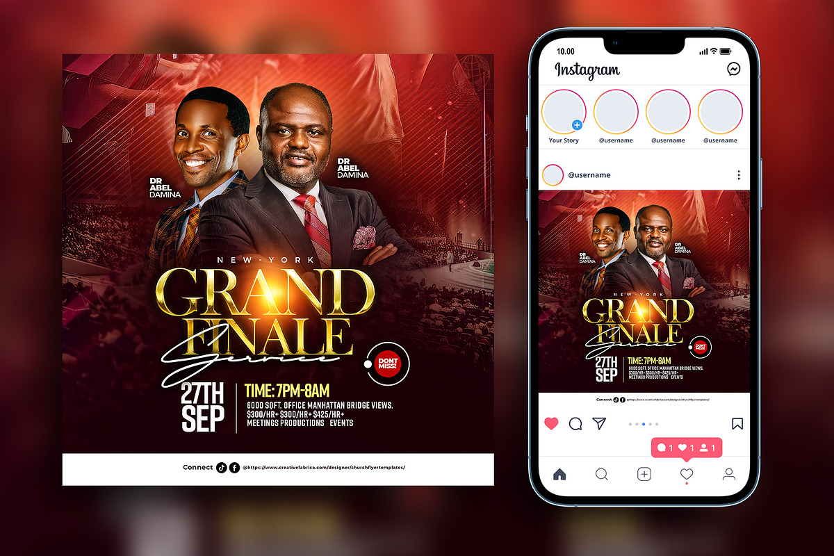 grand finale church flyer template, a Flyer Template by church flyer templates (Photo 3 of 4)