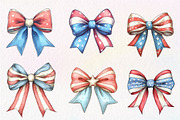 4th of July Bow Sublimation Bundle, an Illustration by CreationArt (Thumbnail 6 of 6)
