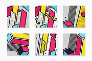 40 Vector Bright Backgrounds in 80s, a Pattern Graphic by softulka (Thumbnail 3 of 13)