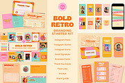 Bold Retro Branding Starter Kit, a Branding & Logo Template by Hell Yeah Designs (Thumbnail 1 of 22)