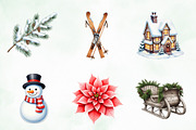 Christmas Timeless Winter Clipart, an Illustration by Creative Art (Thumbnail 8 of 9)