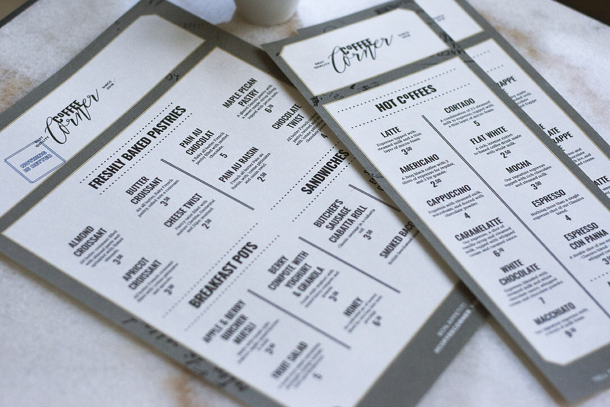 Coffee Menu Template, a Flyer Template by BigWeek