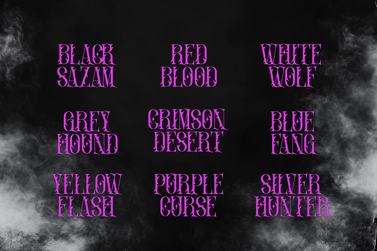 Nevron Sin | Black Metal Typeface, a Blackletter Font by Denustudios (Photo 3 of 12)