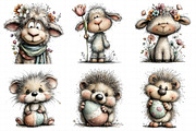 Whimsical Easter Animal Clipart, an Illustration by Daily.Designs (Thumbnail 4 of 8)