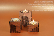 Candle Holder Vector File 4 LaserCut, an Object Graphic by MaramadeLaser (Thumbnail 5 of 5)