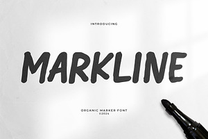 Markline | Organic Marker Font