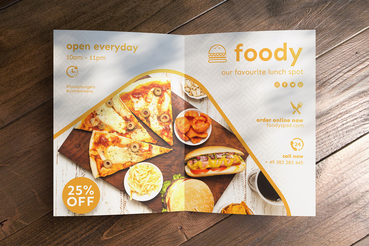 Bifold Brochure Mockup set, a Print Template by ItemBridge (Photo 7 of 8)