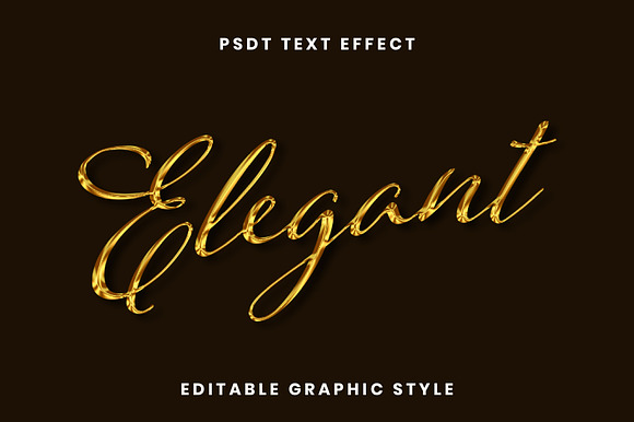 Expensive Elegant Script Text Effect preview 2